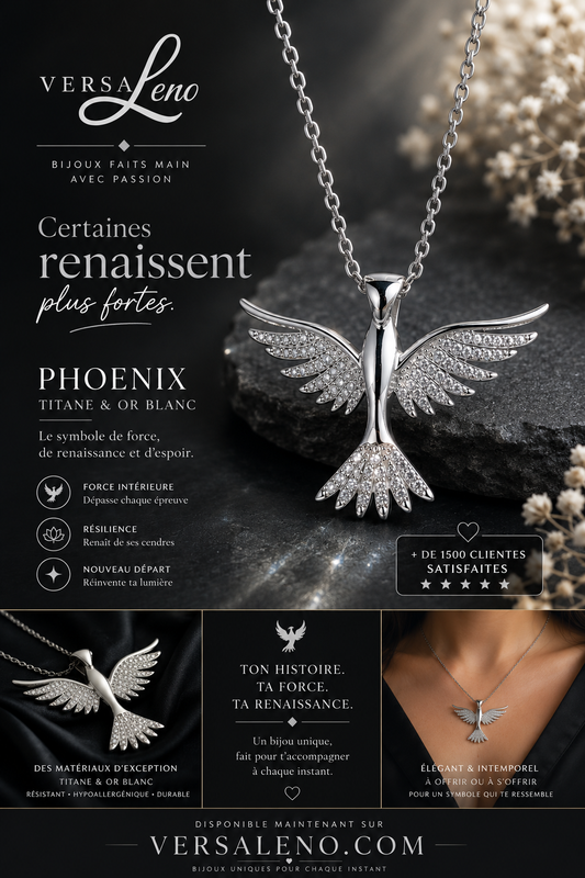 Collier Phénix titane