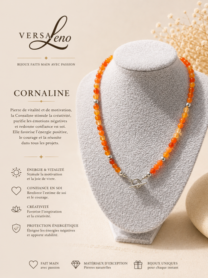 Collier de pierres naturelles certifiées une création unique et artisanale signée Versaleno