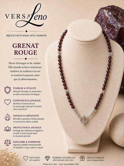 Collier de pierres naturelles certifiées une création unique et artisanale signée Versaleno