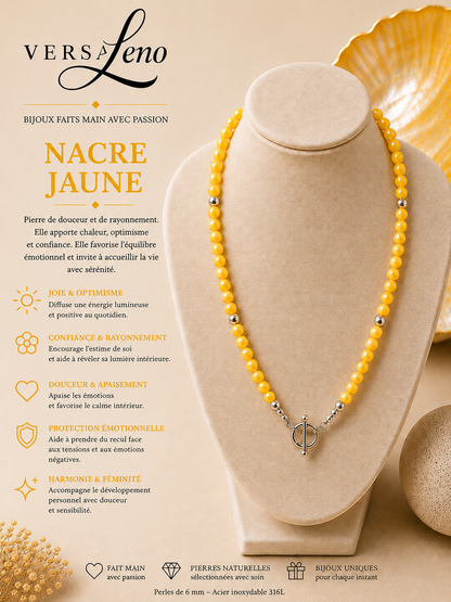 Collier de pierres naturelles certifiées une création unique et artisanale signée Versaleno