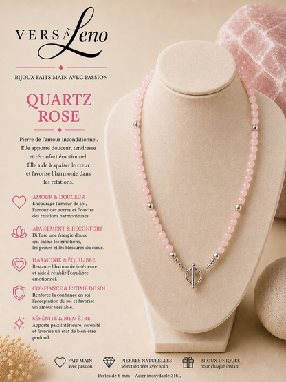 Collier de pierres naturelles certifiées une création unique et artisanale signée Versaleno