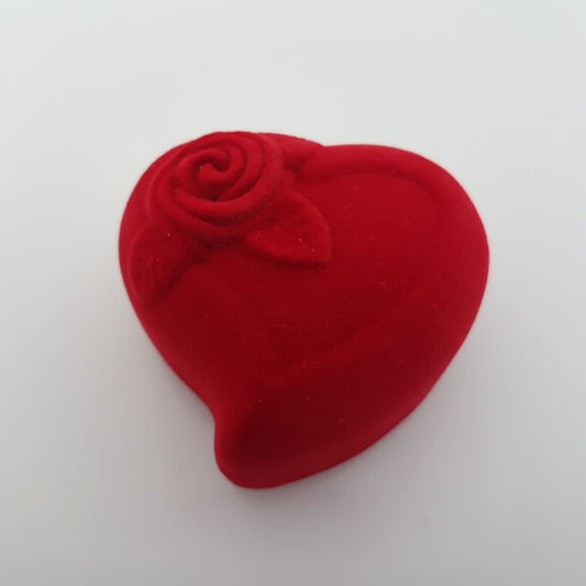 Ecrin coeur rouge pour bague