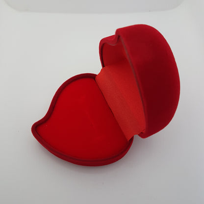 Ecrin coeur rouge pour bague